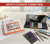60 Colors Artist Kit with sketchbook