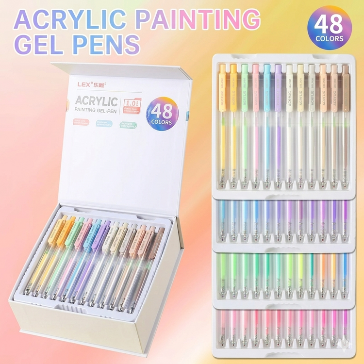 Acrylic Painting Gel Pen 48-color
