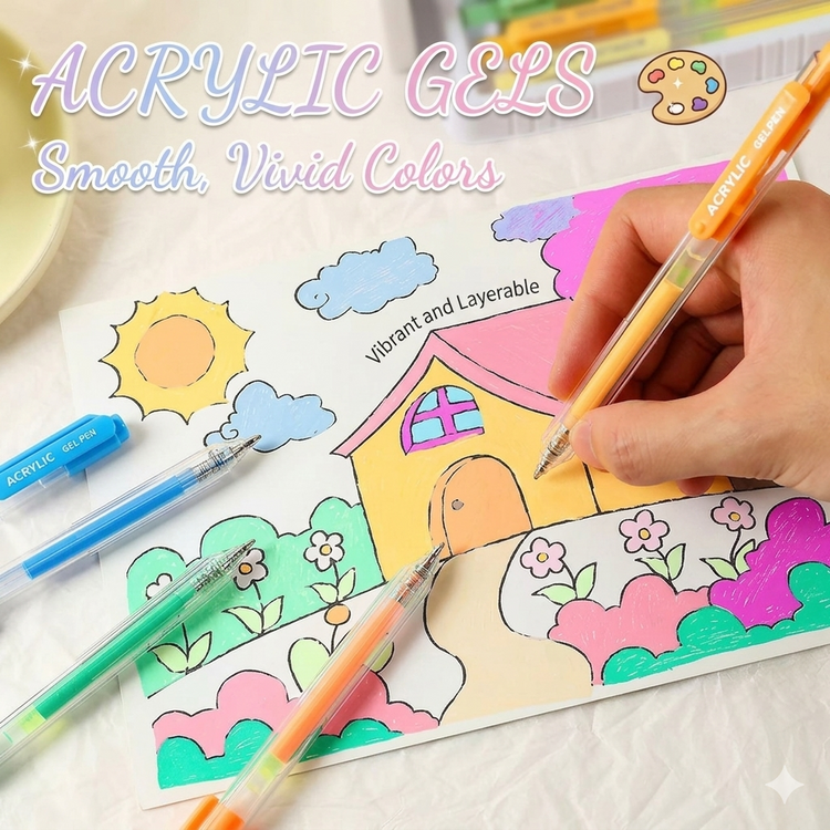 Acrylic Painting Gel Pen 48-color