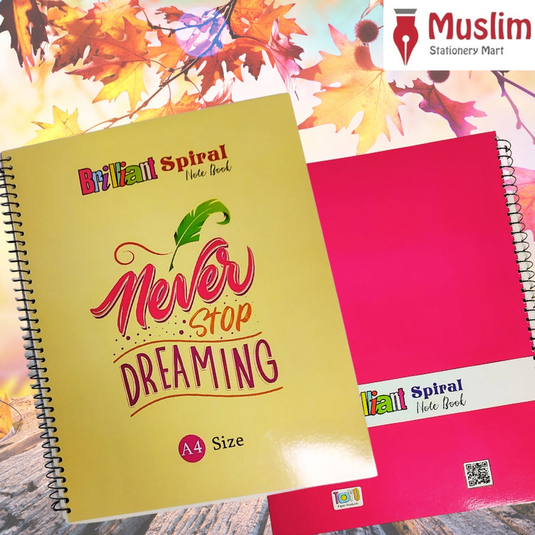 Spiral Notebook Goals Harvest A4