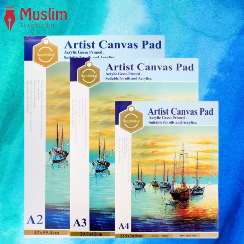 Keep Smiling Artist Canvas Pad