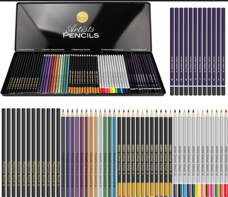 60 Colors Artist Kit with sketchbook