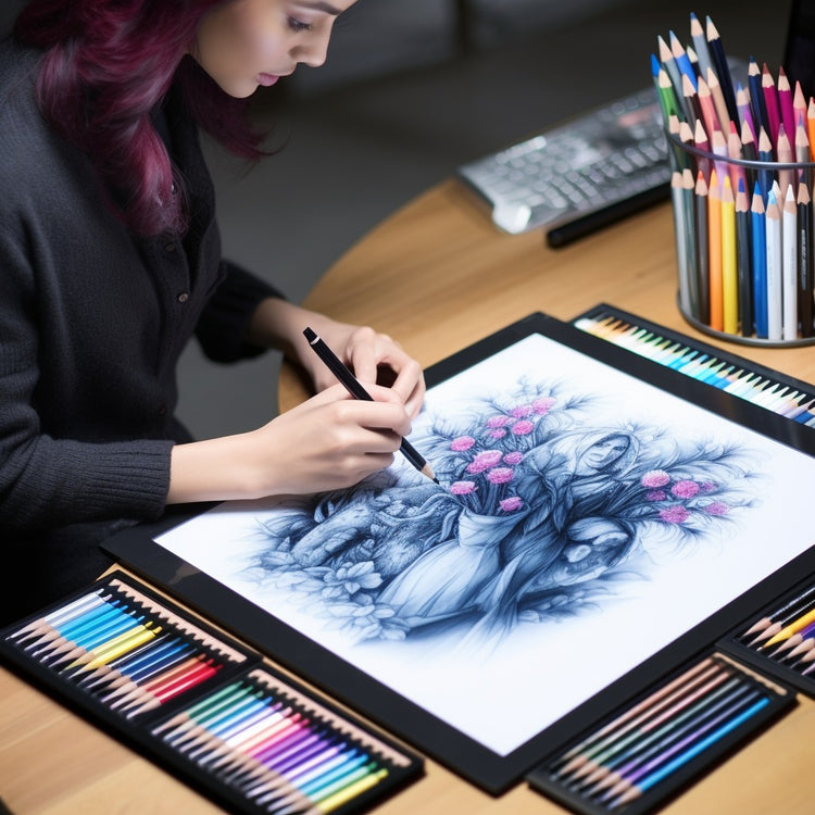 60 Colors Artist Kit with sketchbook