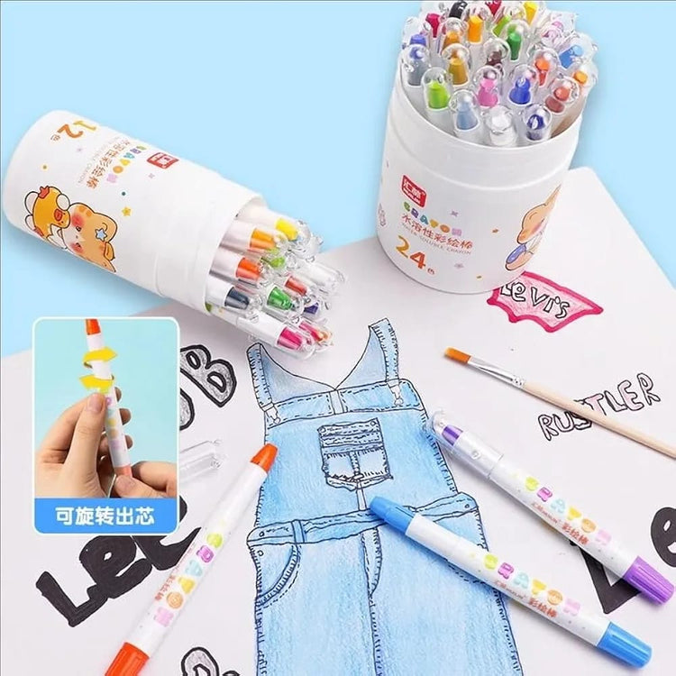 Silky 12-Color Lipstick Crayon