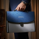 Expanding Bag Pattern Blue