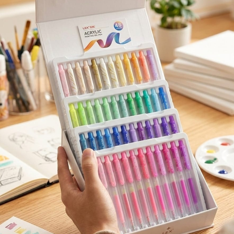 Acrylic Painting Gel Pen 48-color
