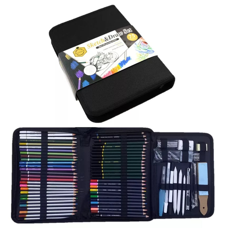 Keep Smiling Sketching Set 75pcs
