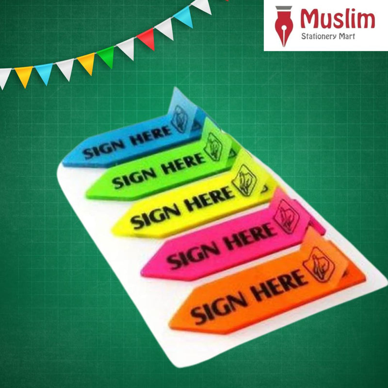 Sign Here Sticky Flag